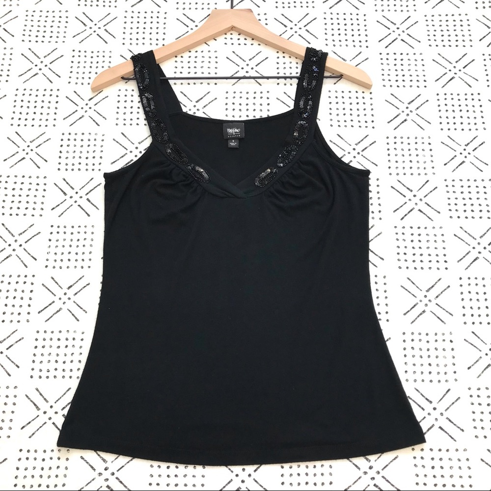 MIDNIGHT BRAIDED BEAD TANK